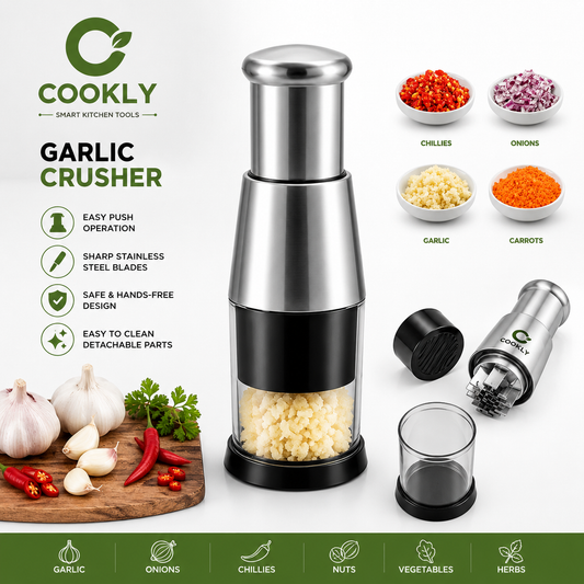 Cookliy Hand Press Chopper — Stainless Steel Blade
